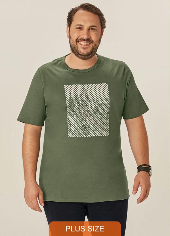 Camiseta Verde Militar Tradicional Urban