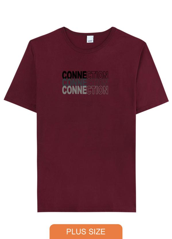 Camiseta Vinho Tradicional Connection