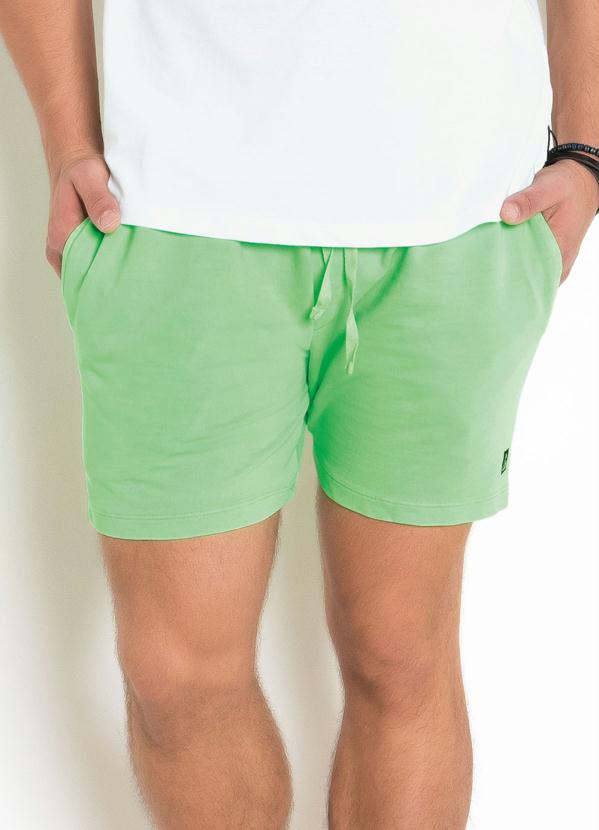 Actual - Short masculino em moletinho neon verde