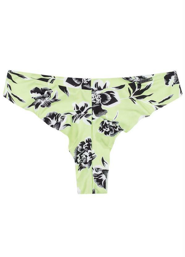 

Calcinha Verde Biquíni Floral Uv Beach