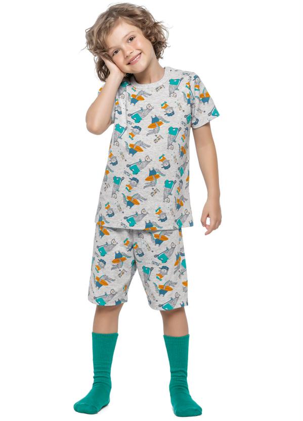 Pijama Infantil Dreams Cinza