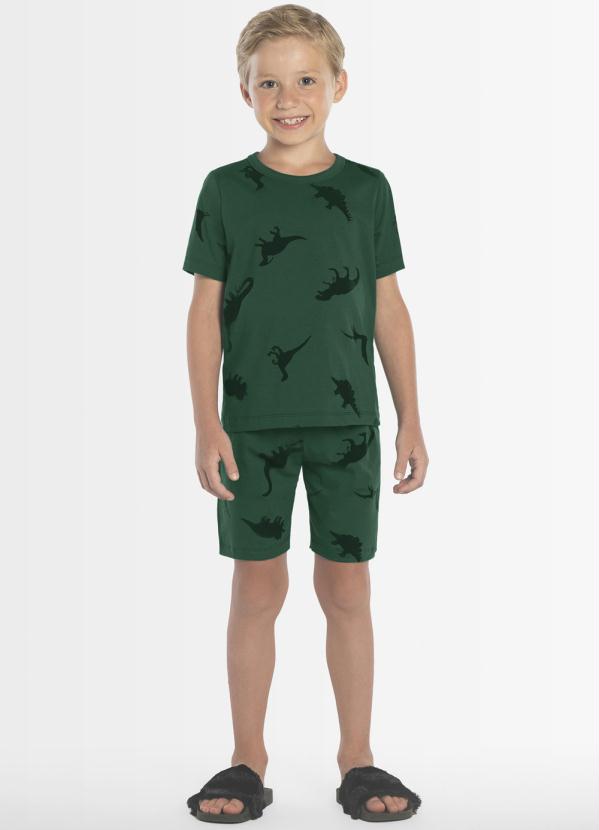 Pijama Infantil Masculino Verde