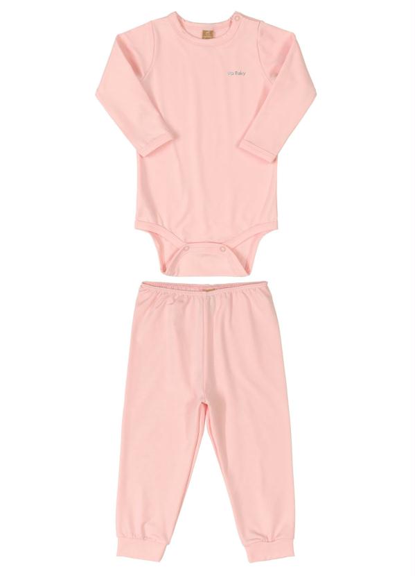 Pijama Térmico para Bebê Rosa Claro