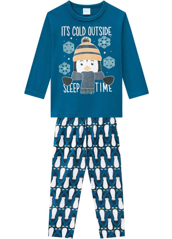 Pijama Infantil Masculino Azul