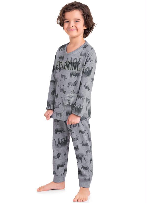 Vista 2 Pijama Infantil Masculino Mescla Milon Milon