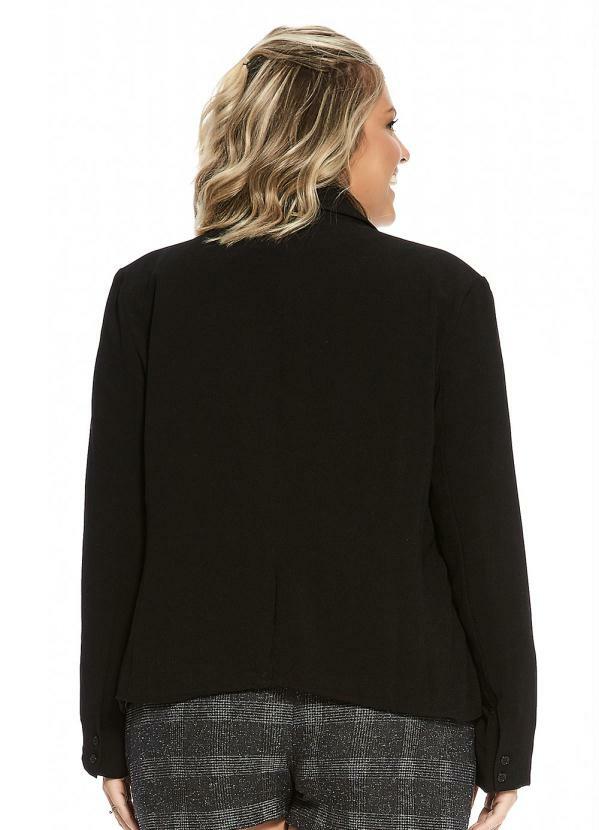 

Blazer Alfaiataria Feminino Secret Glam Preto