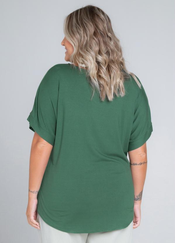 Blusa Feminina Plus Size Verde