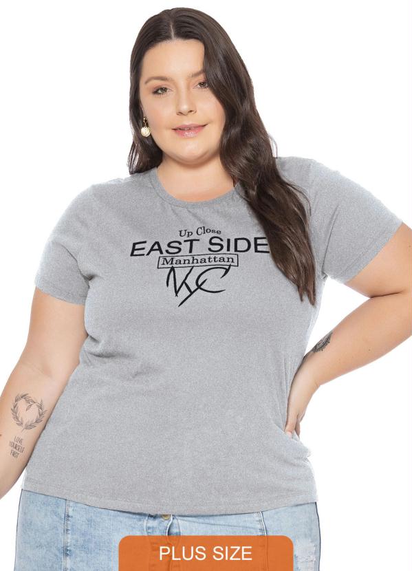 T-Shirt Feminina East Side Cinza