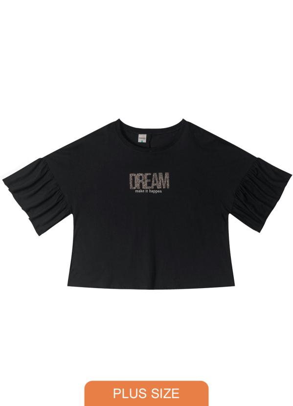 Camiseta Ampla Dream Plus Preto