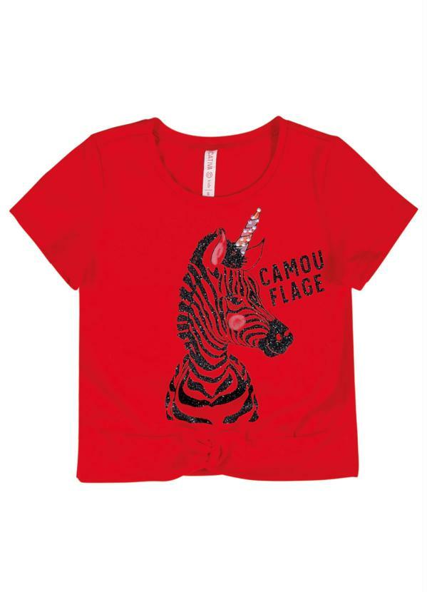 

Blusa em Cotton Estampada Vermelho