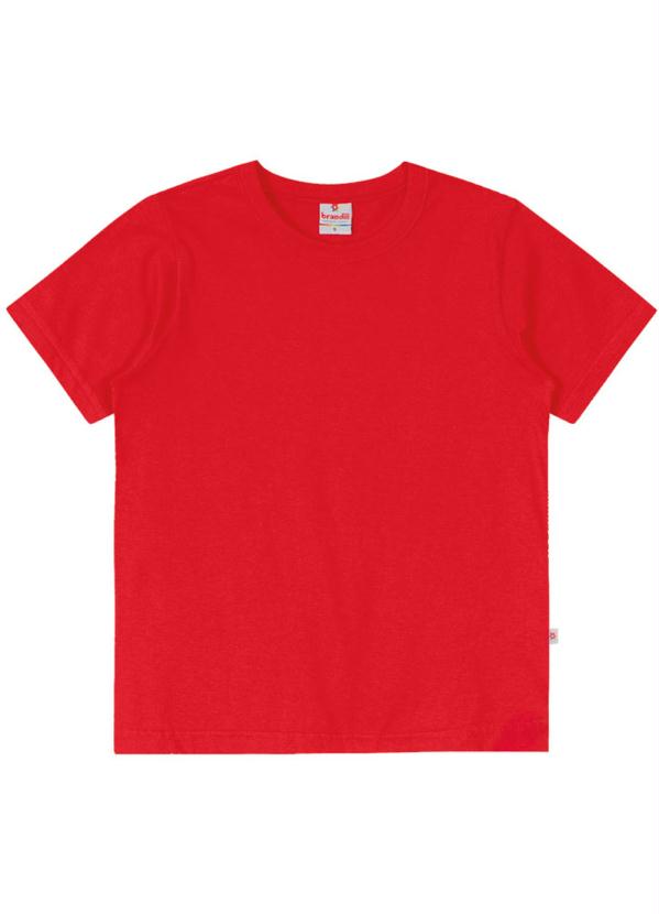 Camiseta Infantil Menino em Malha Vermelho