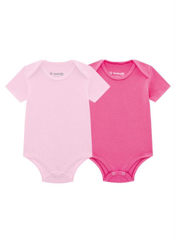 Kit de Bodies Bebê Unissex Rosa