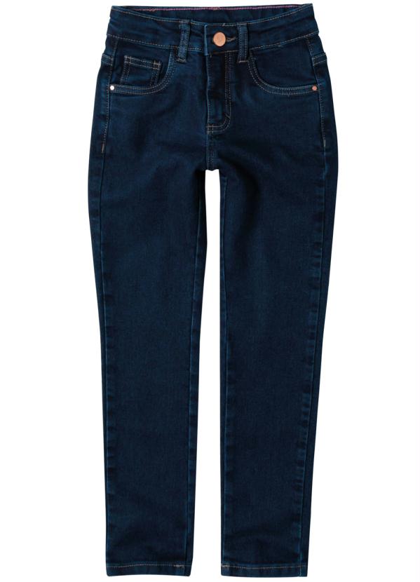 Calça Azul Escuro Skinny Jeans Menina