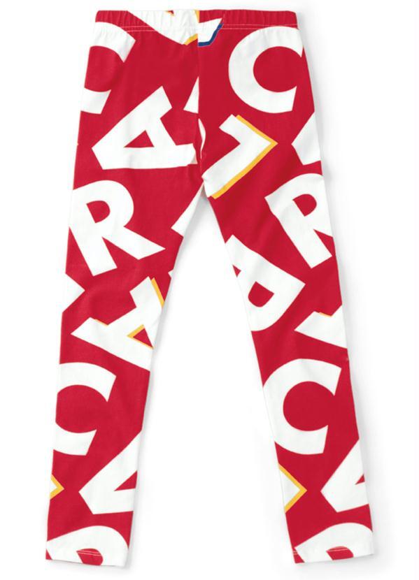 

Calça Legging Vermelho Menina