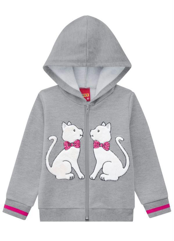 

Conjunto Infantil Feminino Mescla, Cinza