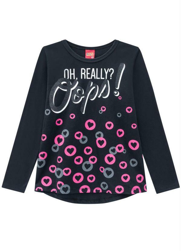 

Conjunto Infantil Feminino Preto