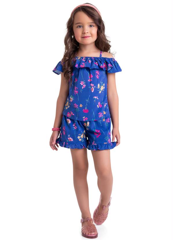 Conjunto Infantil Feminino Azul