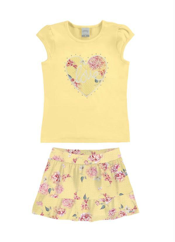 

Conjunto Malha Cotton Soft Amarelo