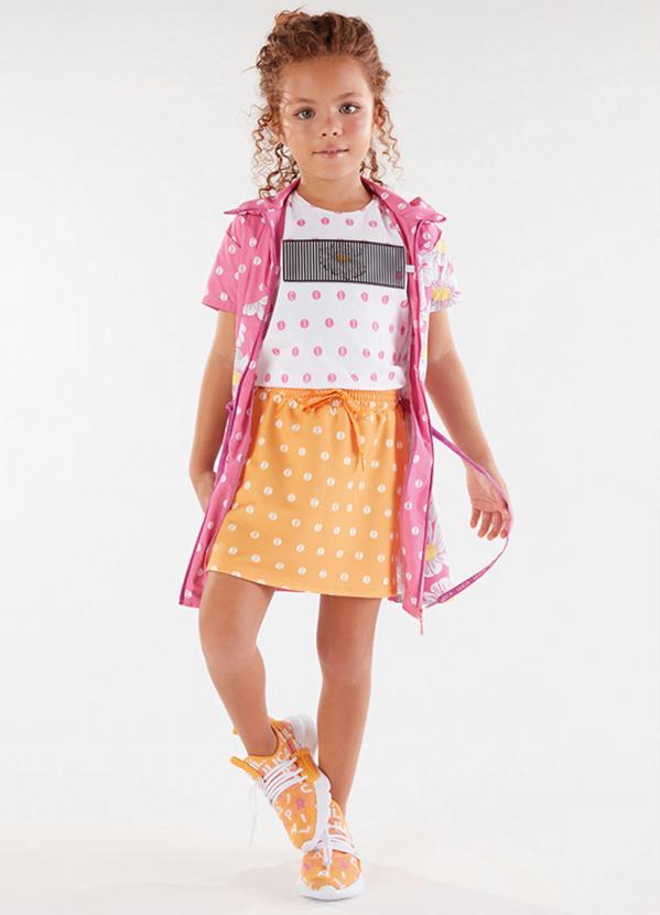 Saia Infantil MeninaLaranja