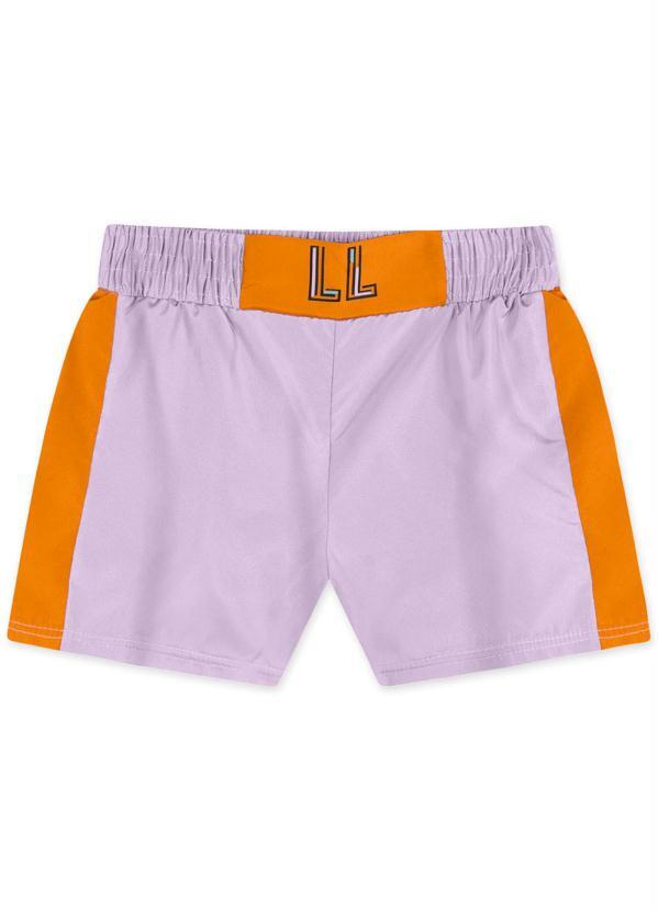 Short com Repelência a Água Infantil Lilás