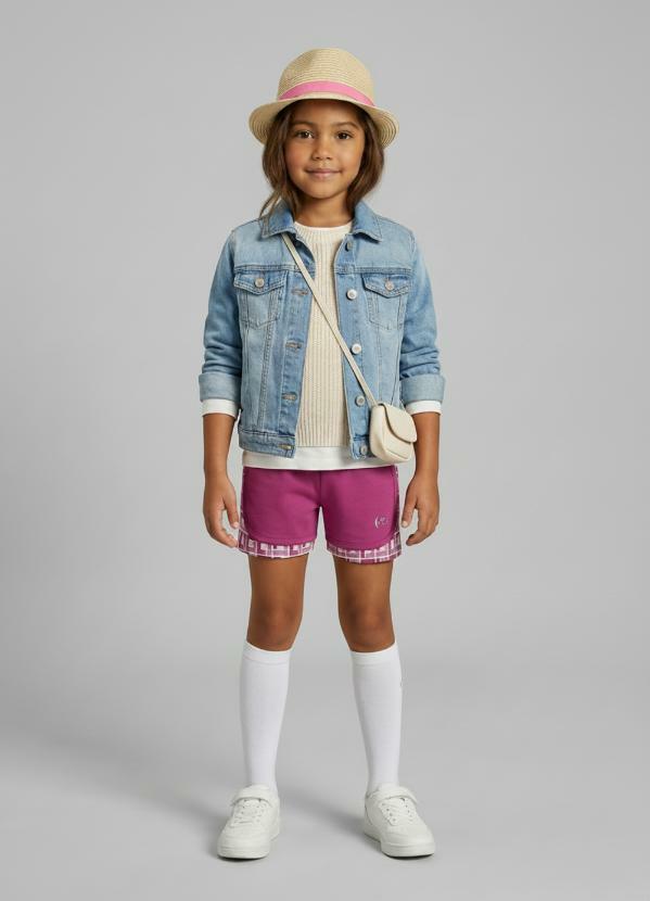 Short Infantil MeninaRosa