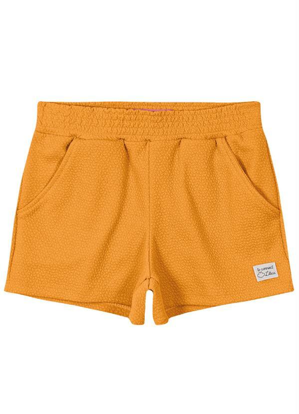 Vista 2 Short Jaquard Menina Laranja Lilica Ripilica Lilica Ripilica