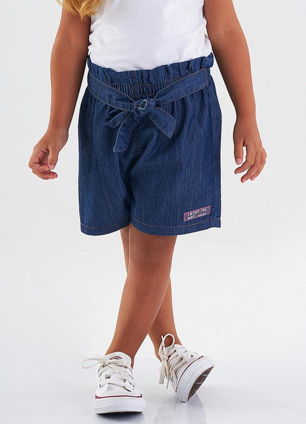Short Jeans Infantil Azul