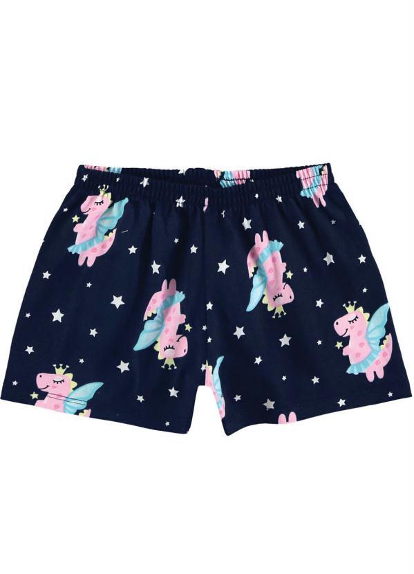 Short Pijama Infantil MeninaMarinho