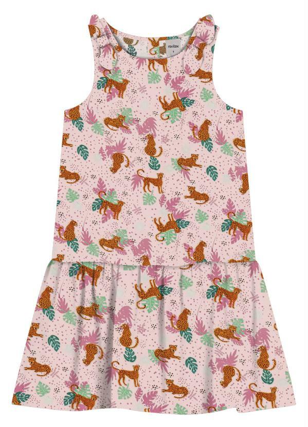 

Vestido Infantil Animal Rosa