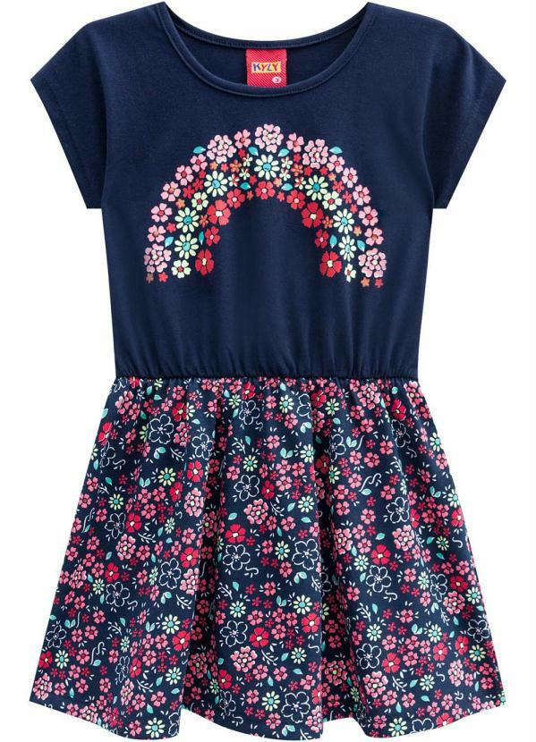 

Vestido Infantil Azul Marinho