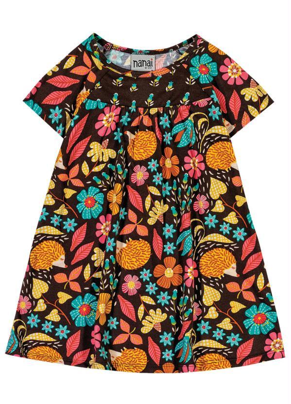 

Vestido Infantil Marrom