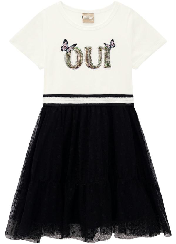 Vestido Infantil Off White