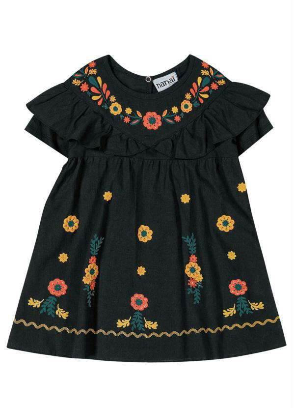 

Vestido Infantil Preto
