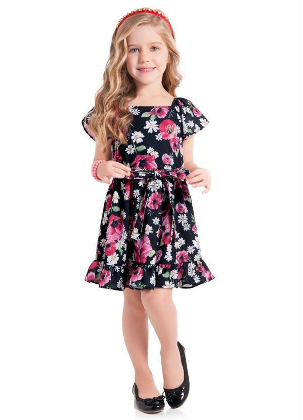 Vestido Infantil Preto