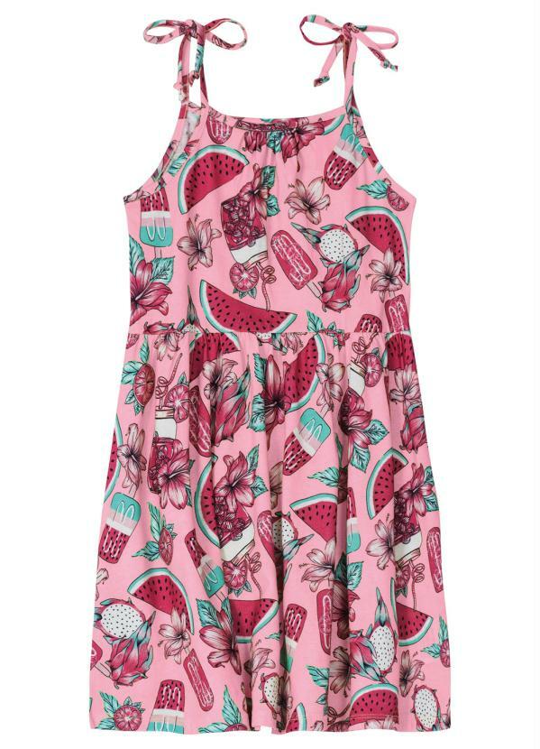 

Vestido Rovitex Kids Feminino Rosa