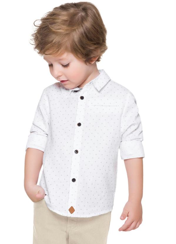 Camisa Infantil Masculina Branco
