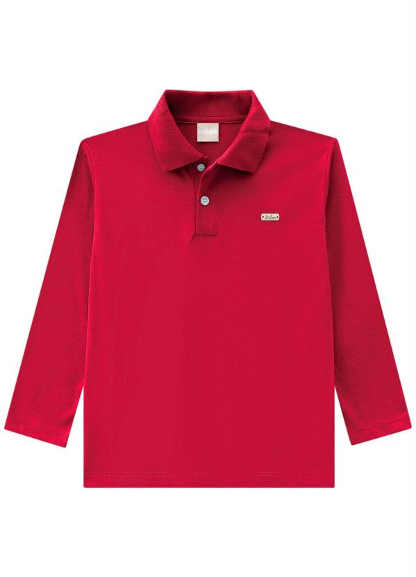 Camisa Polo Infantil Vermelho Masculina