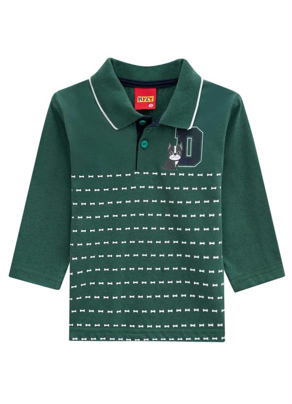 Camisa Polo Infantil Masculina Verde