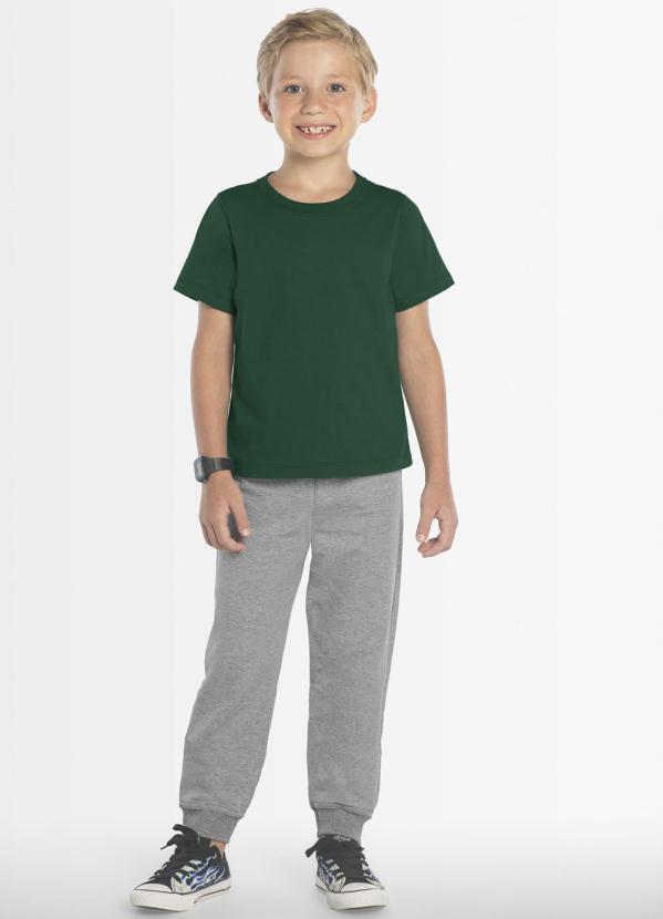 

Camiseta Básica Infantil Masculina Verde