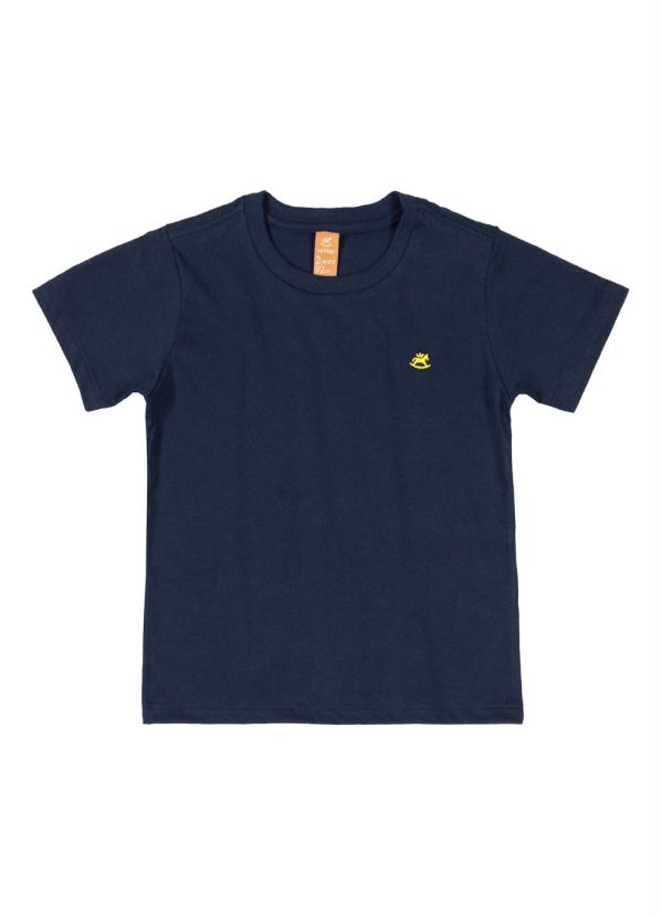 Camiseta Infantil Básica Azul