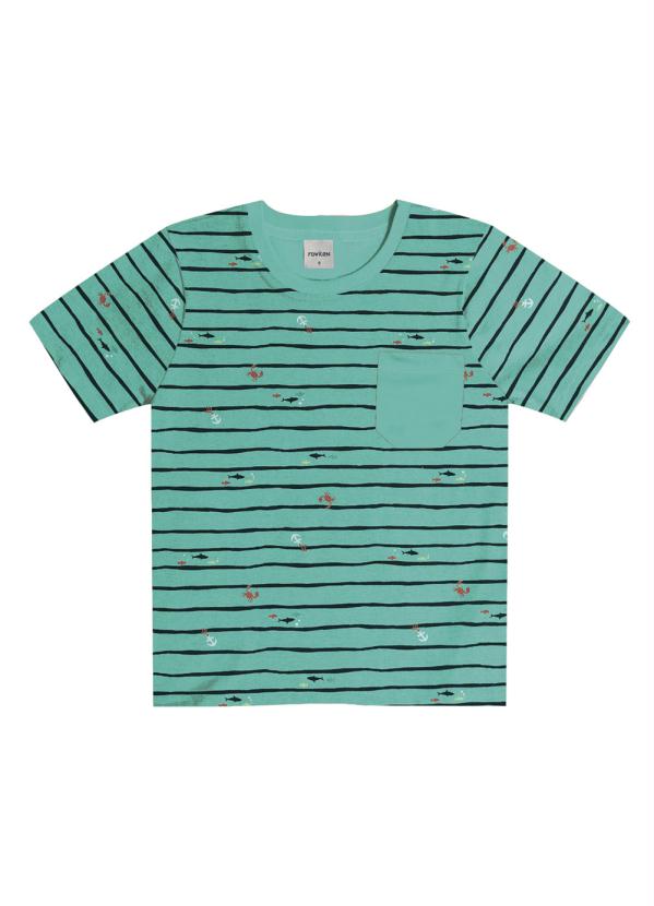 Rovitex Kids - Camiseta infantil marinheiro verde