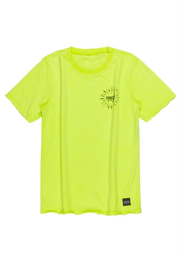 Camiseta Infantil Verde Neon