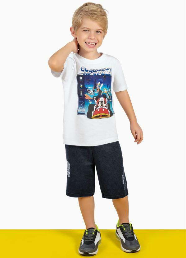 

Camiseta Manga Curta em Meia Malha Branco