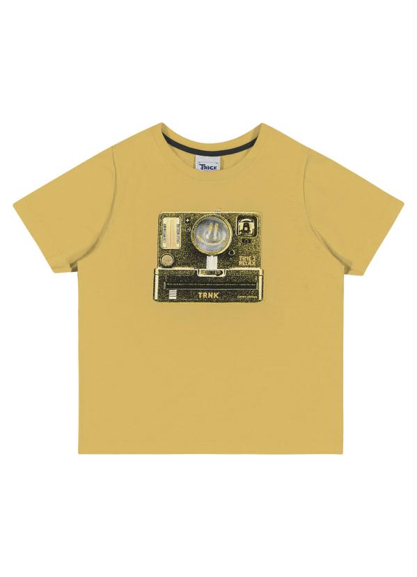 Camiseta Masculina Infantil Amarelo