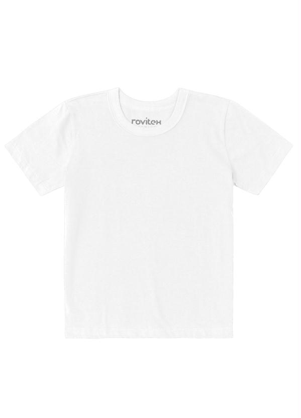 Camiseta Rovitex Kids Básicos Masculino Branco