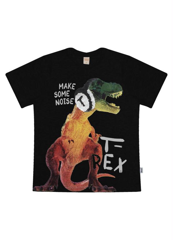 Camiseta T-Rex Preto