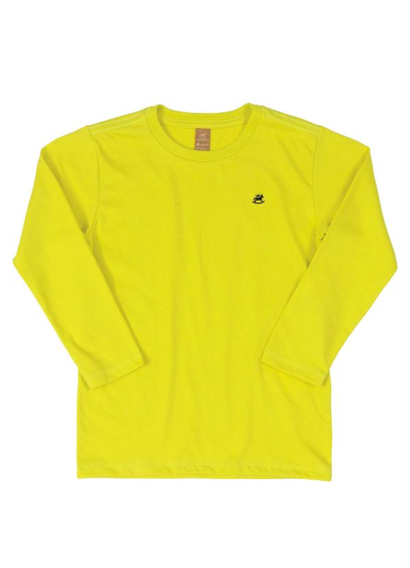 

Camiseta Básica Manga Longa Amarelo