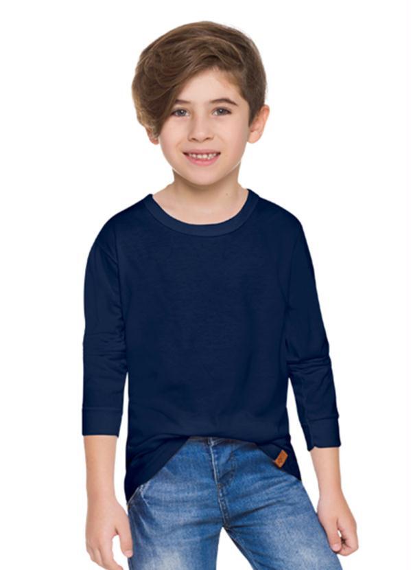 Camiseta Infantil Menino Malha Azul