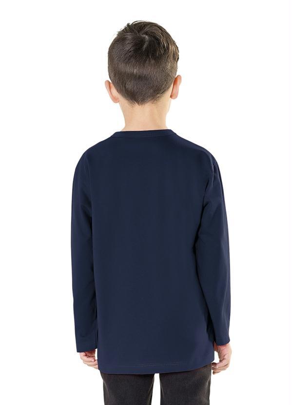 

Camiseta Manga Longa Azul