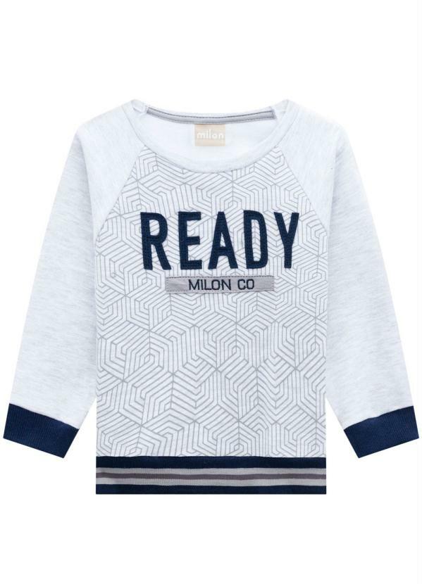 

Conjunto Infantil Masculino Mescla, Cinza